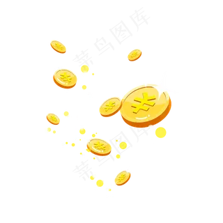矢量发光金币雨,免抠元素 矢量发光金币雨,免抠元素