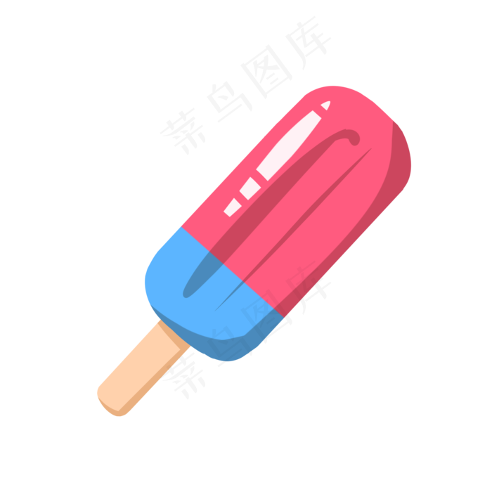 夏日冷饮美味冰糕插画,免抠元素