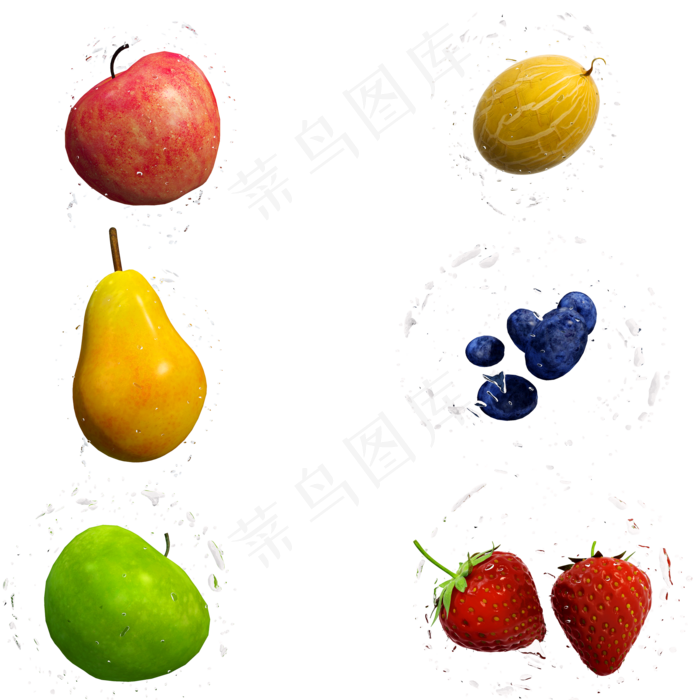 质感新鲜水果套图png图