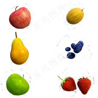 质感新鲜水果套图png图
