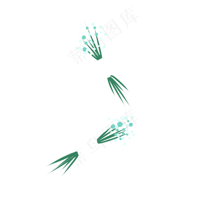 卡通春天绿色植物下载(2000X2000(DPI:300))psd模版下载