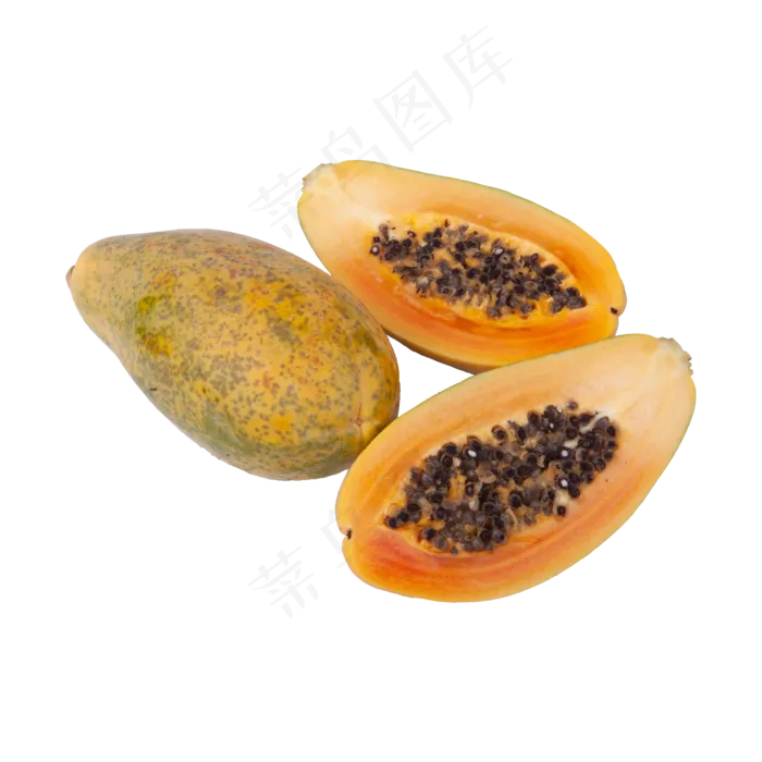 两个木瓜（png免抠）(2000X2000(DPI:300))psd模版下载