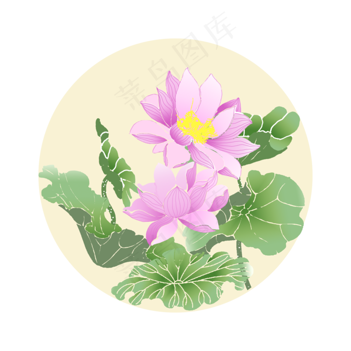 荷花荷花植物(2000X2000(DPI:300))psd模版下载