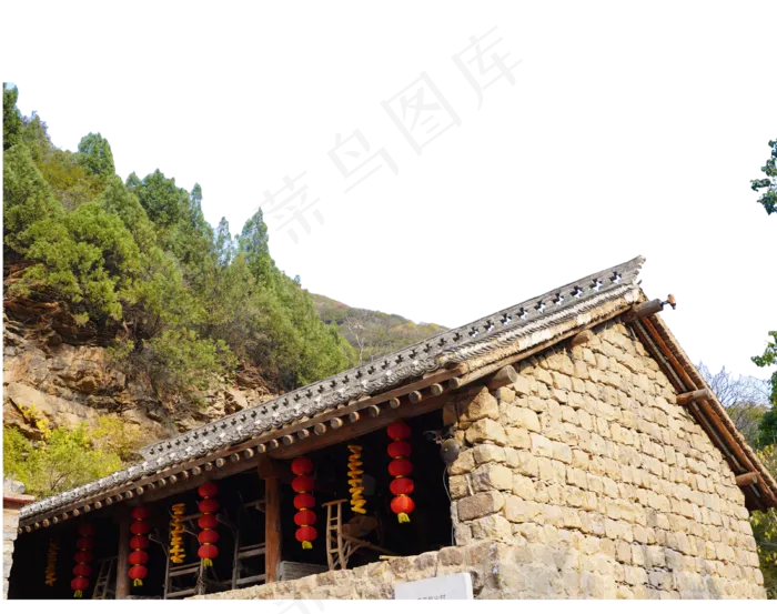 民居建筑,免抠元素(3800*3000px 300 dpi )