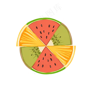 处暑夏季小清新混合水果