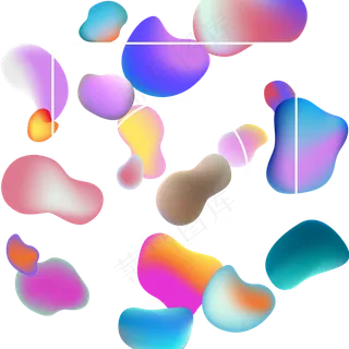 618彩色流体渐变618炫彩流