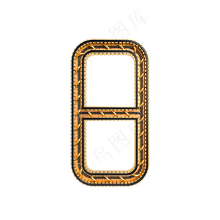 黑金倒计时周年庆数字8