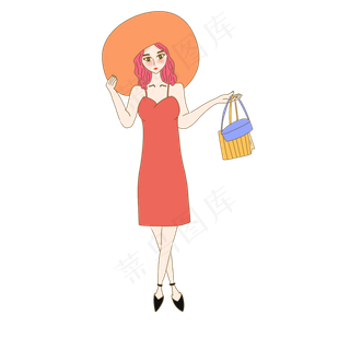 双十一双十二618卡通手绘购物