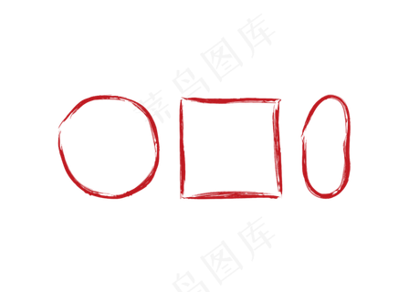 印章边框免抠素材