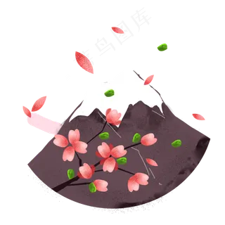 漂亮花朵樱花花枝