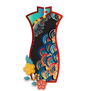 中国风国潮旗袍