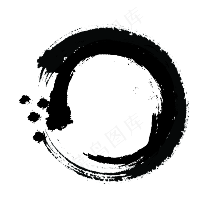 中国风笔刷墨圈(2300X2300(DPI:300))psd模版下载