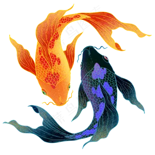 国潮太极锦鲤
