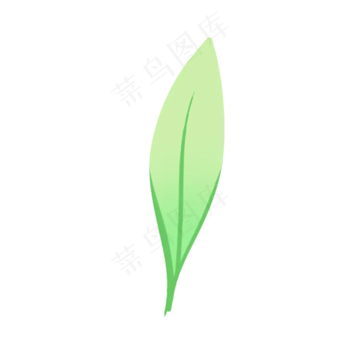 一片卡通叶子免抠图(2000X2000(DPI:300))psd模版下载