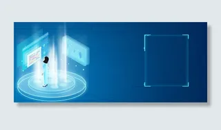 商务全息投影登录界面