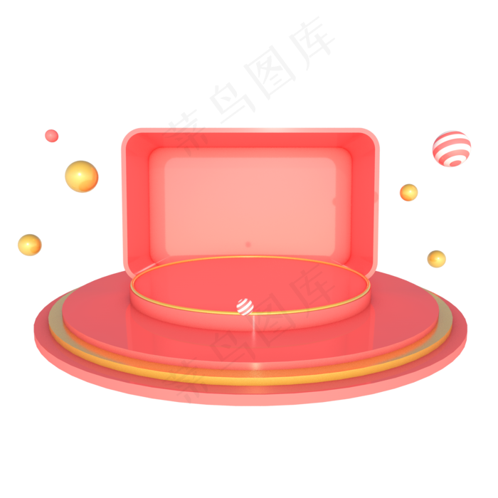 618电商几何舞台展台