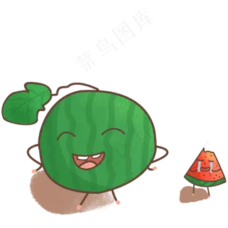 手绘卡通西瓜