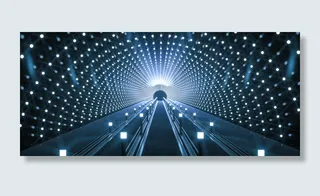 C4D立体简约隧道空间为了科技穿越通用