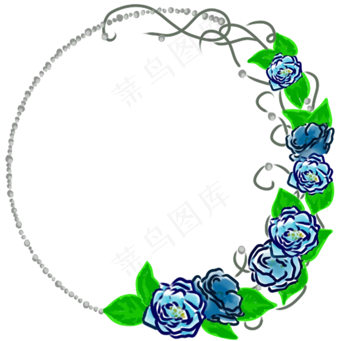 花朵请柬矢量(2000X2000(DPI:300))psd模版下载