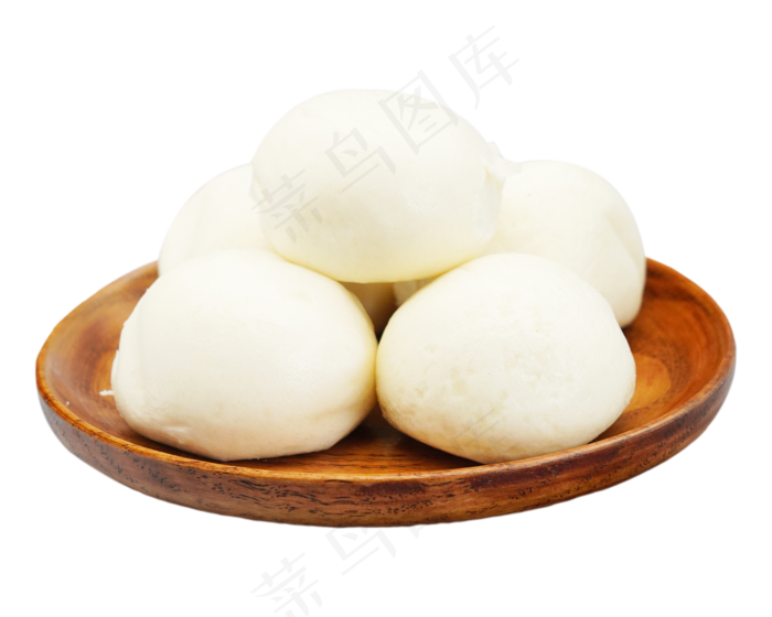 白色馒头小吃,免抠元素