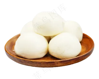 白色馒头小吃,免抠元素