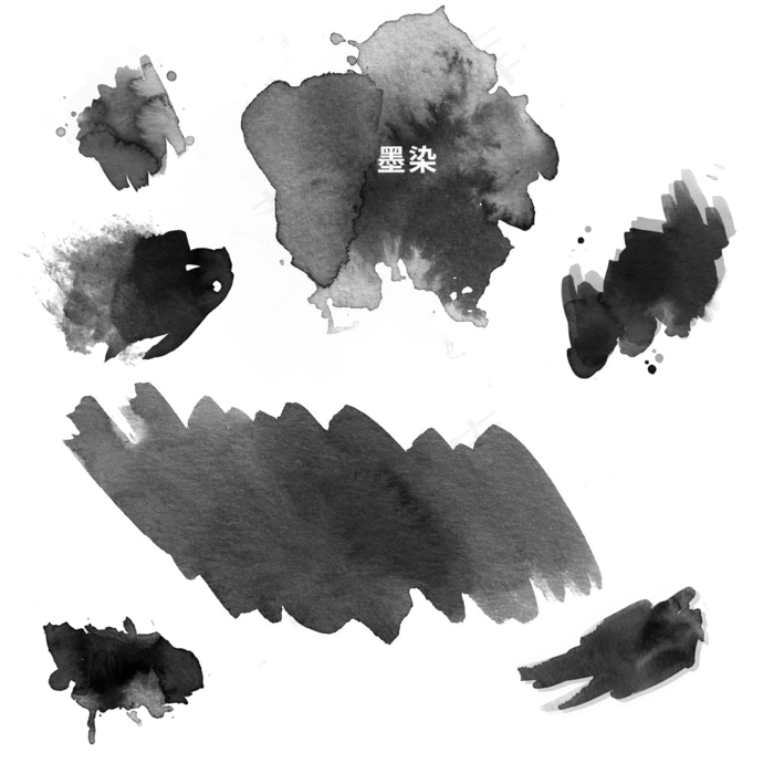 矢量墨染效果(2000X2000(DPI:300))psd模版下载