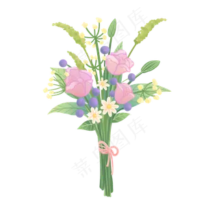 唯美清新情人节花束