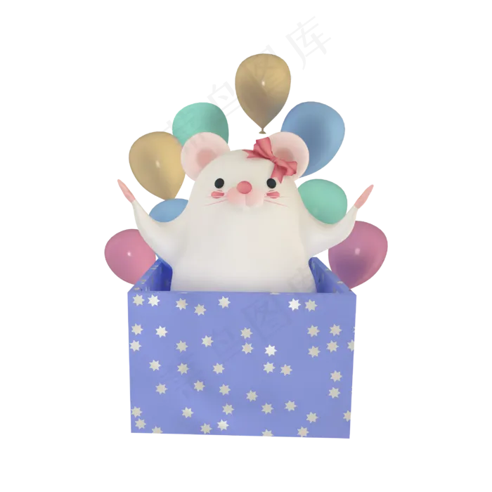 2020新年老鼠,免抠元素(3000*3000px 300 dpi )