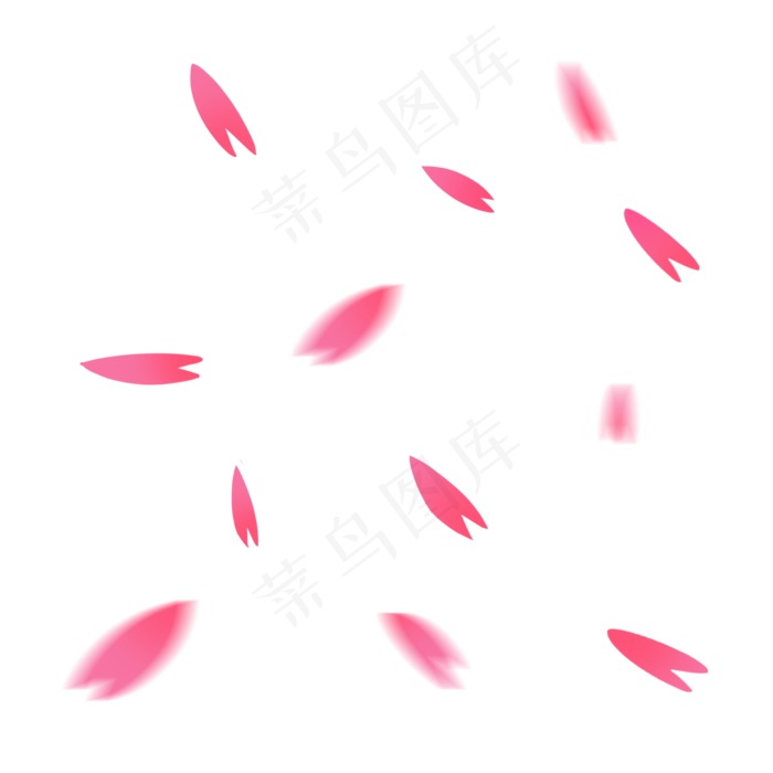 粉红色可爱樱花花瓣(2000*2000px)psd模版下载