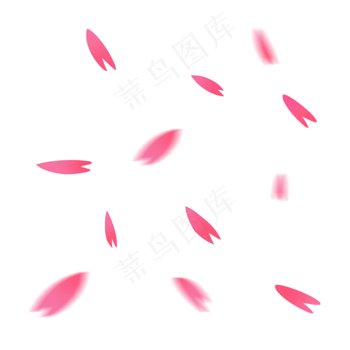粉红色可爱樱花花瓣(2000*2000px)psd模版下载