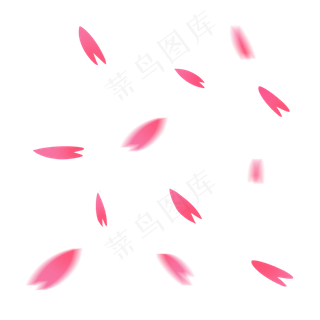 粉红色可爱樱花花瓣