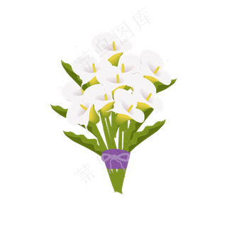 卡通小物件花束清新风太阳花