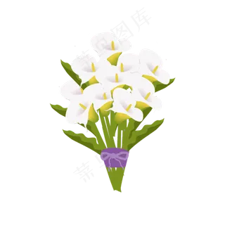 卡通小物件花束清新风太阳花