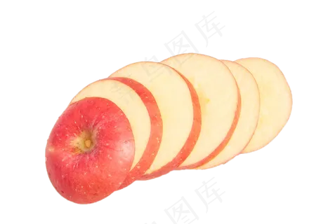 红色切开的苹果