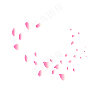 情节节玫瑰花瓣漂浮