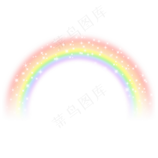漂浮彩虹png,免抠元素