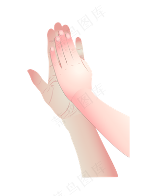 母亲节大手牵小手PNG免抠