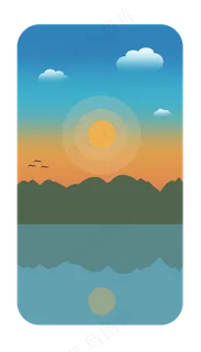 微光渐变手机屏幕