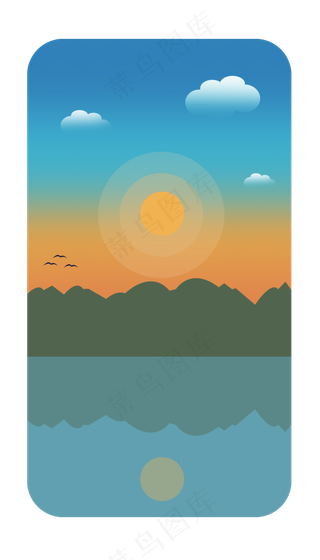 微光渐变手机屏幕