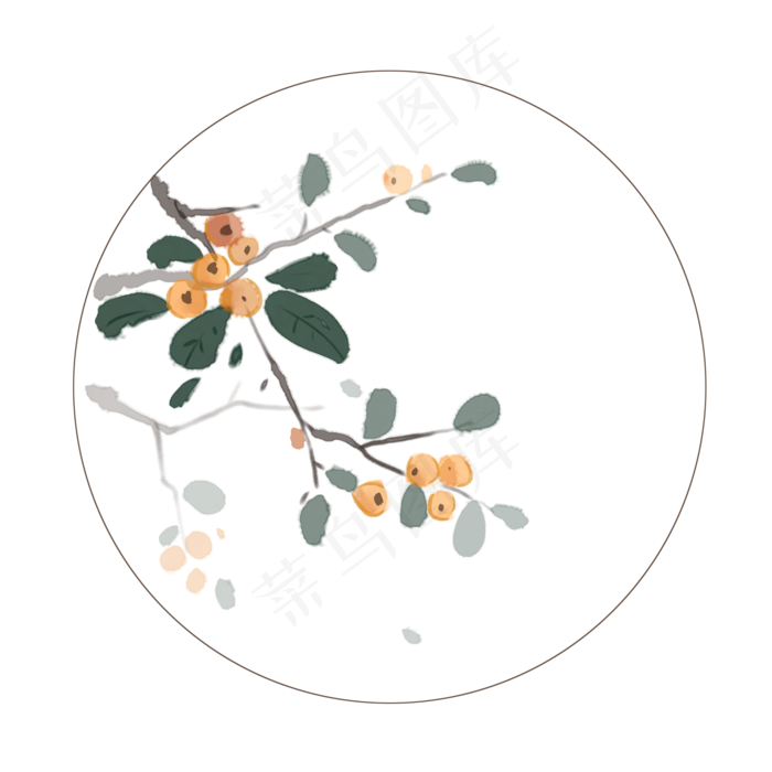 植物二十四节气谷雨(2000X2000(DPI:300))psd模版下载