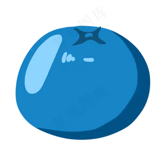 一个新鲜的蓝莓水果