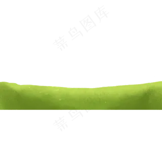 手绘矢量绿色草地,免抠元素