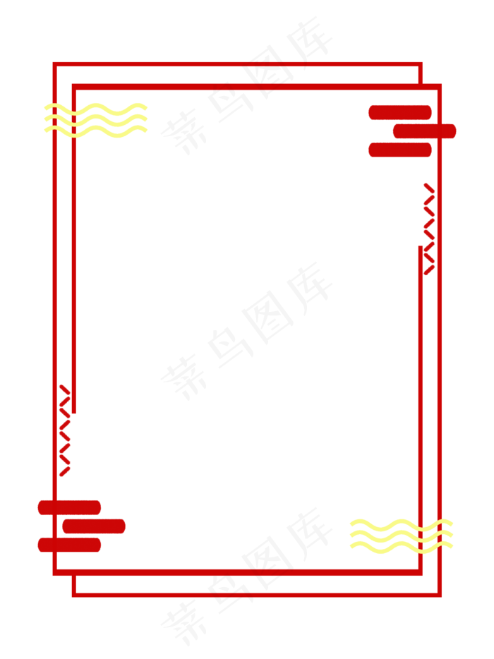 元宵节创意手绘边框,免抠元素