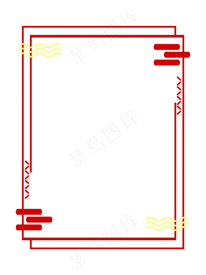 元宵节创意手绘边框,免抠元素