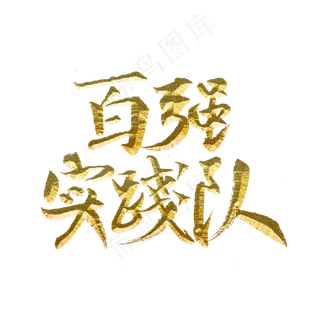 百强实践队标题字