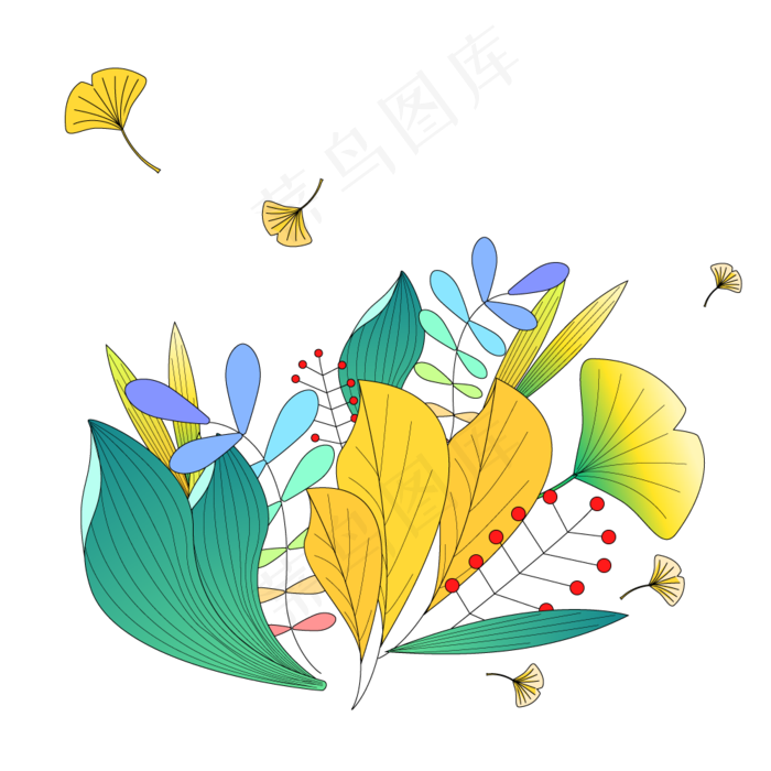 立秋泛黄树叶插艺(2480X3508(DPI:300))ai矢量模版下载