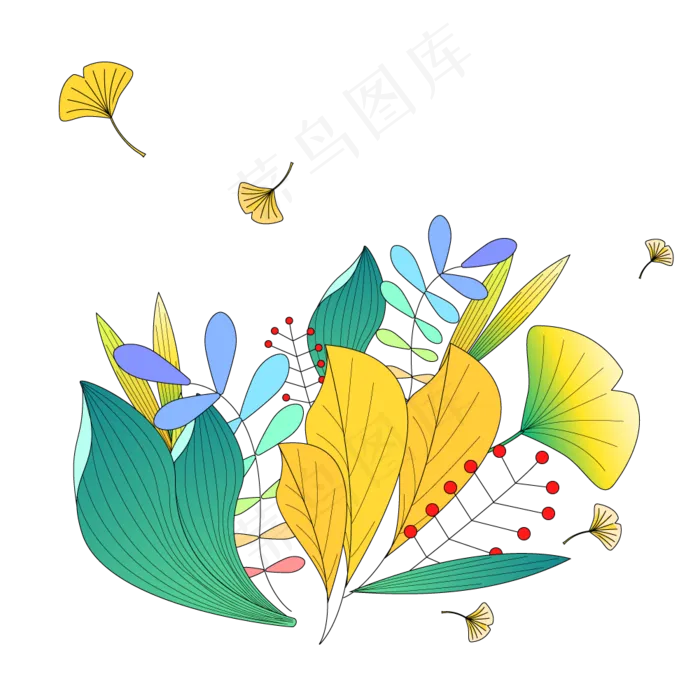 立秋泛黄树叶插艺(2480X3508(DPI:300))ai矢量模版下载