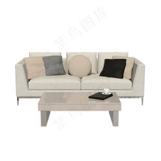 沙发茶几组合,免抠元素