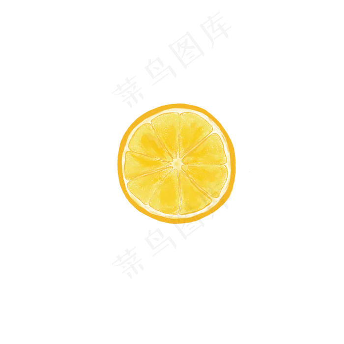 手绘橙子小清新水彩风水果(2200X2200(DPI:300))psd模版下载