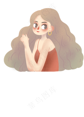 清新淡雅女神节情人节美妆购物海,免抠元素